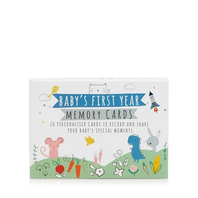 Pack of 20 babies first year memory cards